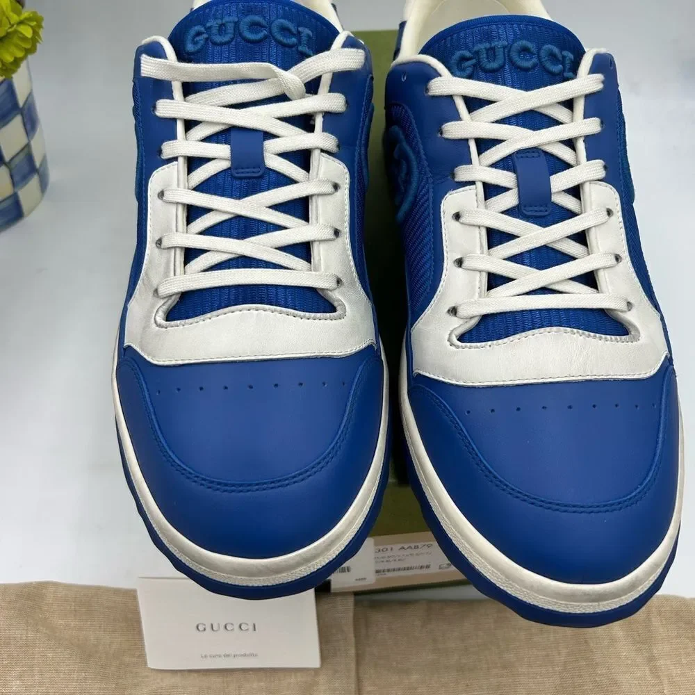 Men's Gucci Mac 80 low top leather sneakers size 13 made in Italy